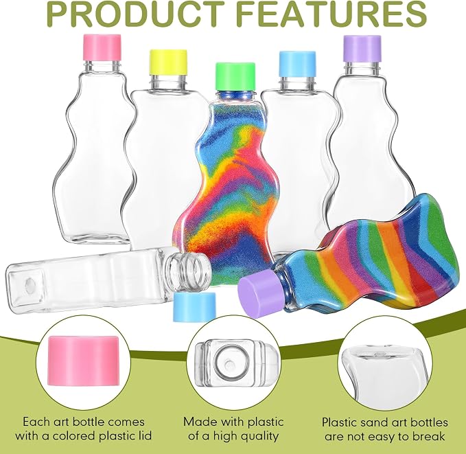 Yaomiao 30 Packs 2.5 oz Plastic Sand Art Bottles - Image 4