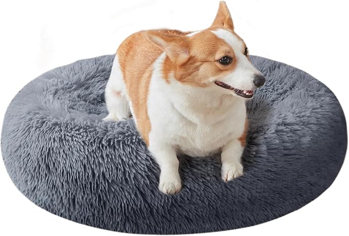 Nisrada Dog Bed for Small Medium Large Dogs, 24 inch Calming Dogs Bed, by Nisrada