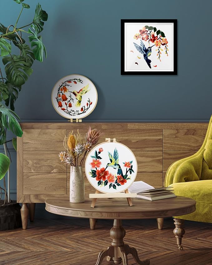TINDTOP Hummingbird and Flower Embroidery Kit - Image 5