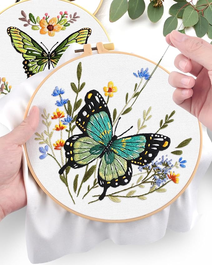 ERKOON 5 Sets Embroidery Kit for Beginners - Image 5