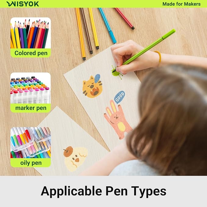 WISYOK 50Pcs Shrinky Film, Shrinky Plastic Sheets - Image 4