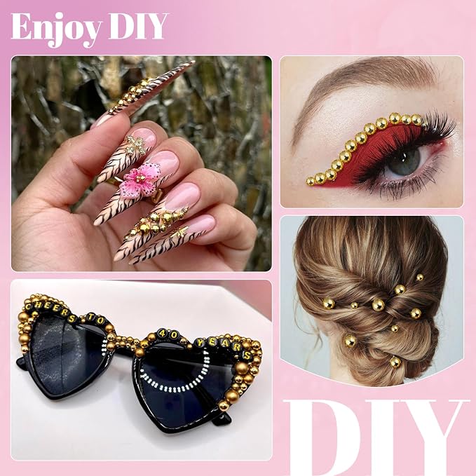 13000Pcs Flatback Pearls for Crafting, Bedazzling Bead for DIY Crafts Clothing - Image 6