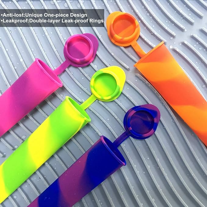 Homemade Popsicle Molds, 6 Pack Drip Free Ice Pop Molds | Easy Release Silicone - Image 7