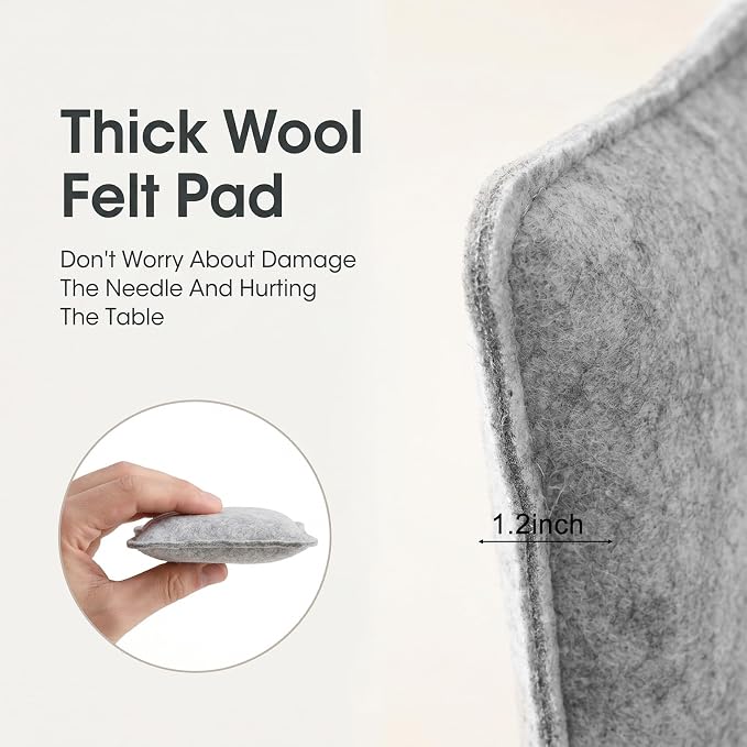 Aeaocvo Small Needle Felting Pad, 6×5 Inch Needle Felting Mat | Gray Sponge Pad - Image 5