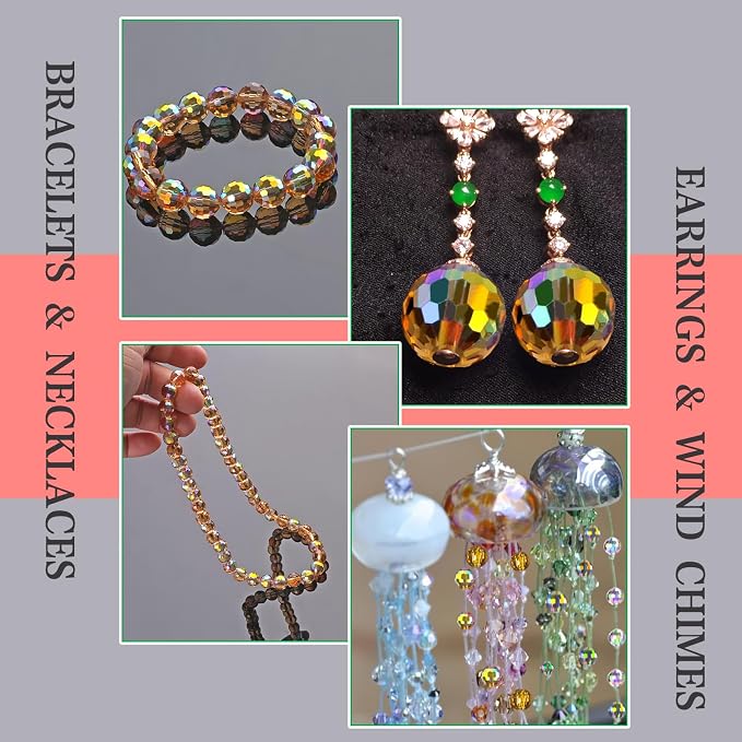 Crystal Glass Beads for Jewelry Making, 10 mm, Sparkly and Shiny, - Image 6