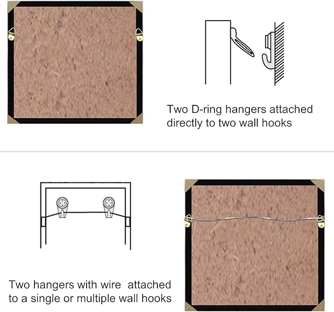 100 Pack Small Triangle Ring Steel Picture Hangers with Screws Picture Frames Picture Hang Solutions for Hanging Clock Paintings Artwork Picture Frame Hook Photos(Gold)