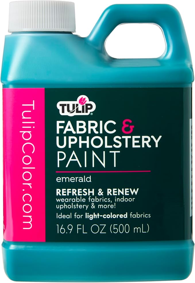 Tulip Fabric & Upholstery Paint, Emerald Green, 16.9 fl. oz. by Tulip