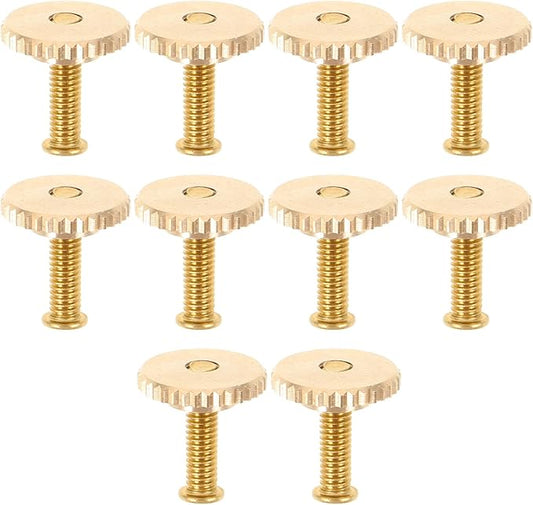 NUOBESTY 10 Sets Butterfly Cap Spike Horse Needles Metal Pin Back with Screw Caps for Crafting Brooches Badges Hat Pins Accessories