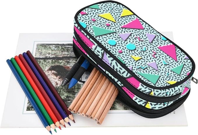 ANANGTEE Memphis 80s 90s Pencil Case Pouch - Image 5