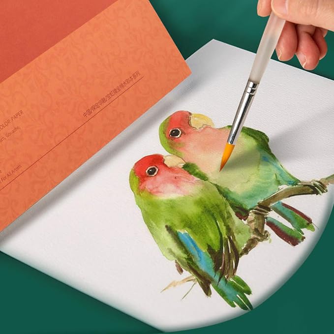 MEEDEN 5×7" Cotton Watercolor Paper Block, Textured Surface Watercolor Paper - Image 5