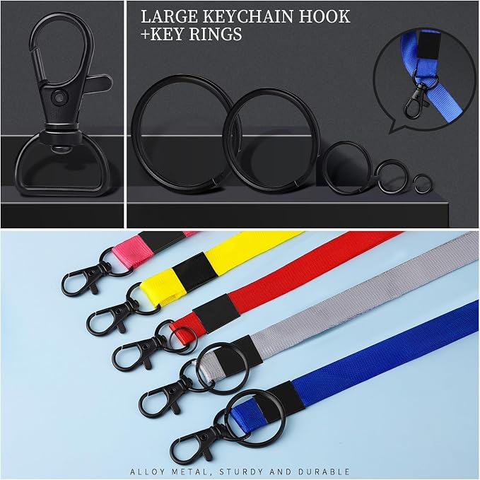 LEOBRO 265PCS Swivel Snap Hooks and Key Rings, Keychain Clips and Key Chain - Image 4