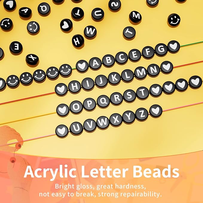 ARTDOT 800 Pieces Assortment Letter Beads - Image 3