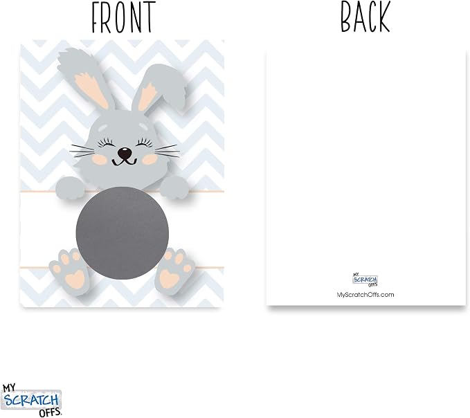 My Scratch Offs 20 Pack Funny Easter Bunny DIY Make Your Own Scratch Off Cards - Image 5