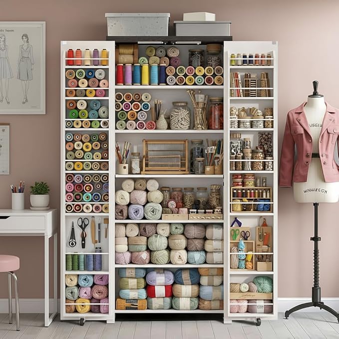 NEWOWNDS Craft Storage Cabinet by NEWOWNDS