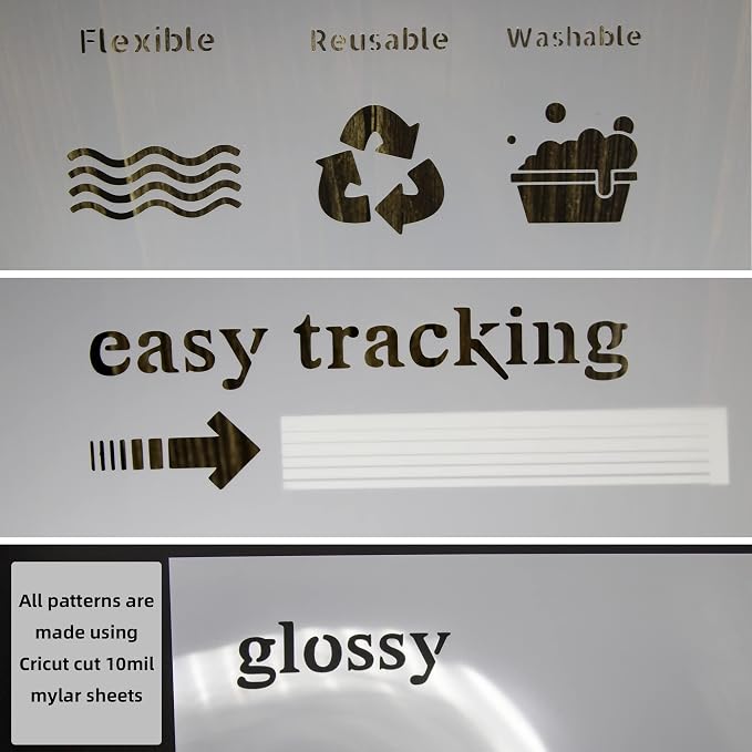 10PCS 10mil Blank Mylar Stencil Sheets, 12X12 inch Milky Translucent PET Blank - Image 3
