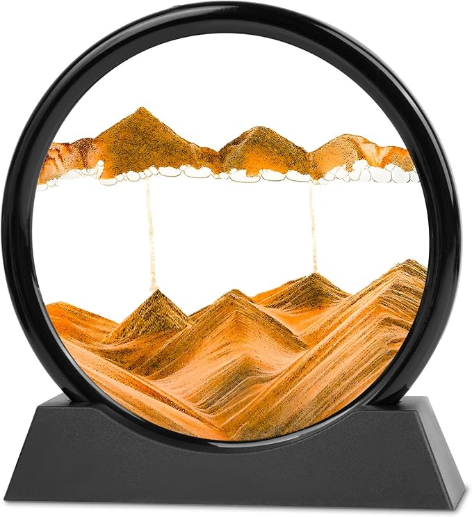 Meeitec Moving Sand Art, 3D Liquid Motion Deep Sea Sandscape Color Quicksand by Meeitec