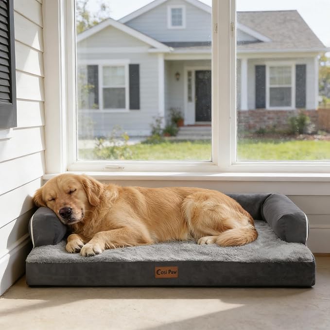 Orthopedic Dog Beds for Extra Large Dogs, Waterproof Egg Crate Foam XL Dog Bed - Image 8