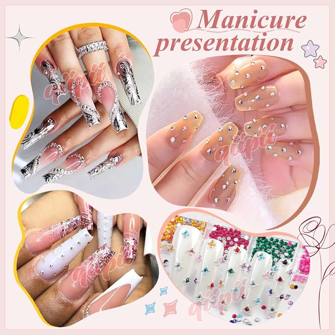 qiipii 24 Color 2mm Small Resin Rhinestones - Image 6