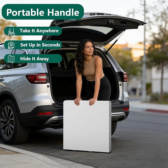 4FT Folding Table Adjustable Height Table - Image 8