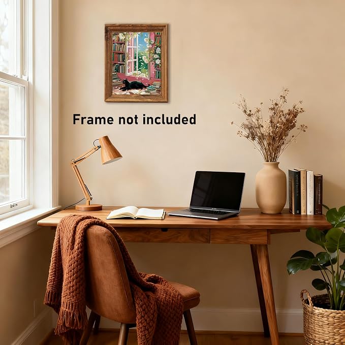 RLTXBUK Cat Cross Stitch Kits, Book Lovers Reader Gifts - Image 6