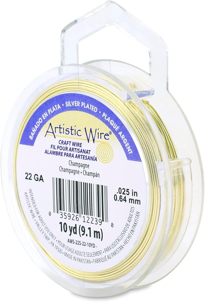 Artistic Wire, 22 Gauge Silver Plated Tarnish Resistant Colored Copper Craft by ArtisticWire