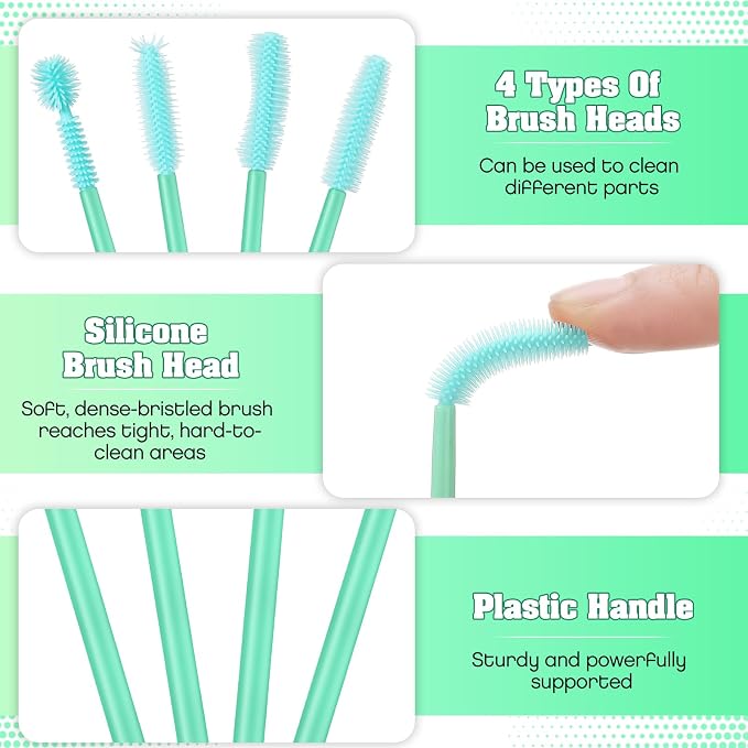 20 Pcs Nook and Cranny Sewing Machine Cleaning Brushes - Image 4
