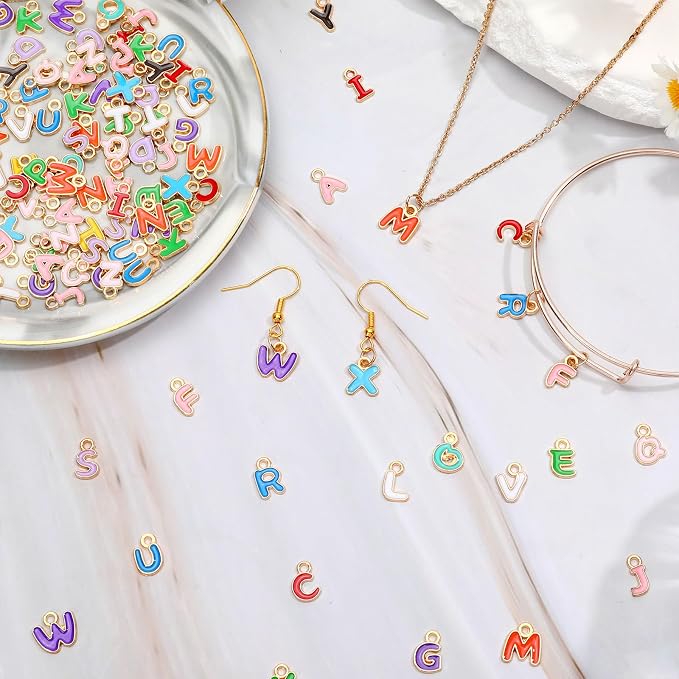 SANNIX 156Pcs/6 Sets Letter Charms - Image 3
