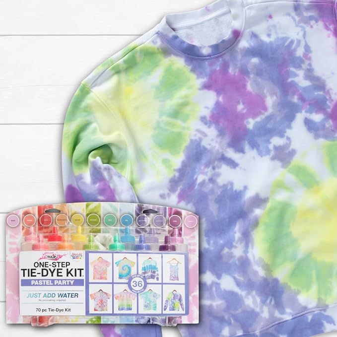 Tulip One-Step Tie-Dye Pastel Party Kit, Easy Large Group Activity, Permanent - Image 5
