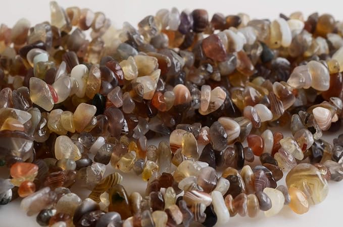 Natural Chip Stone Beads Persian Gulf Agate 5-8mm About 400 Pieces Irregular - Image 4