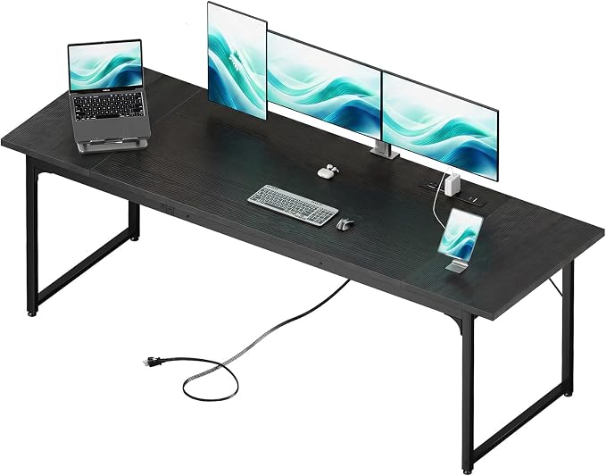 Coleshome 79 Inch Large Computer Desk by Coleshome