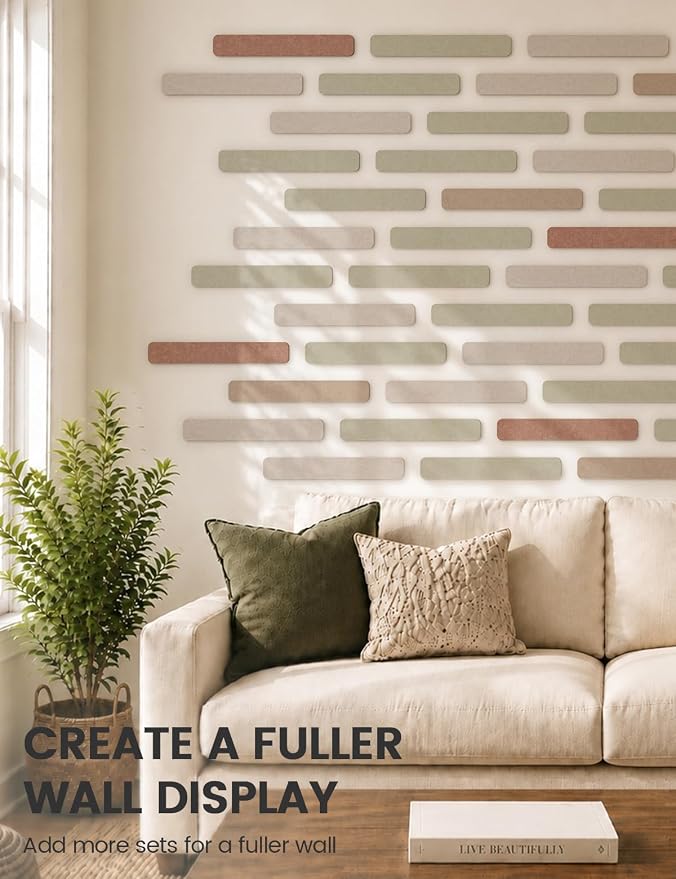 Fluxynara Cork Board Alternative Felt Strip Board 5-Pack 13"x2", Office Pin - Image 7
