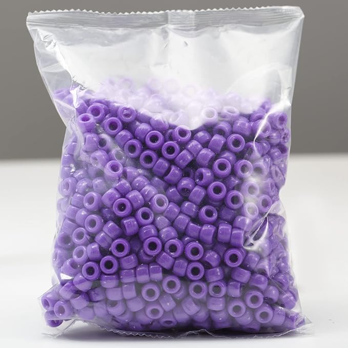 Gxueshan 1000 Pcs Acrylic Pony Beads 6x9mm Bulk - Image 5