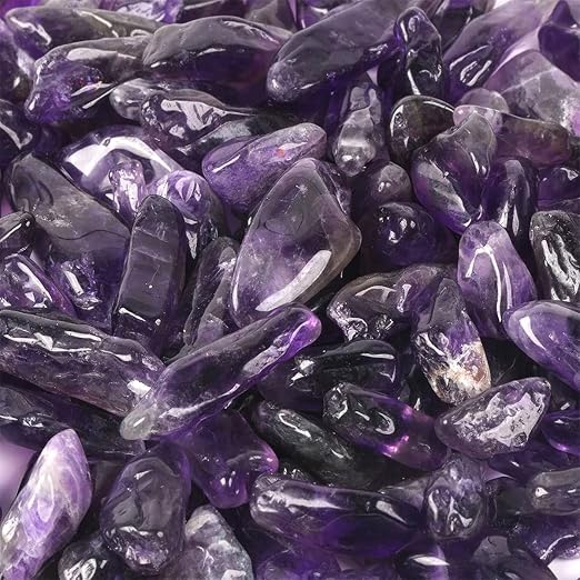 1 Lb Decorative Crystal Pebbles Irregular Shaped Amethyst Stones Small Tumbled - Image 4