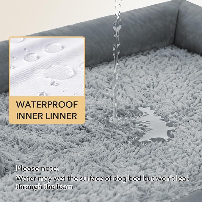 Orthopedic Dog Beds for Large Sized Dogs, Waterproof Egg Crate Foam Large Dog - Image 3