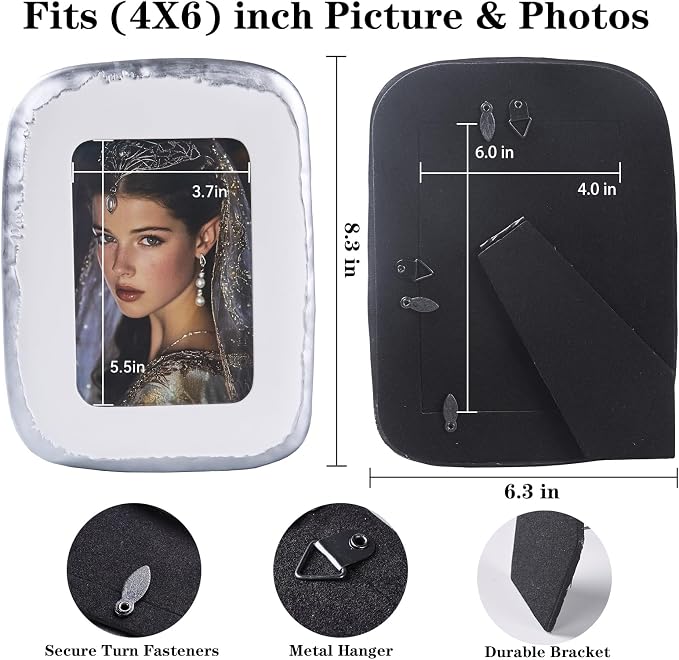 4x6 Picture Frame, Hand-Crafted Resin Picture Frame - Image 3