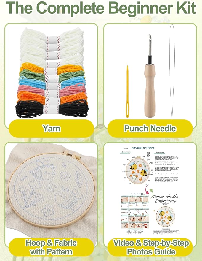 Punch Needle Kit Adults Beginner - Image 2