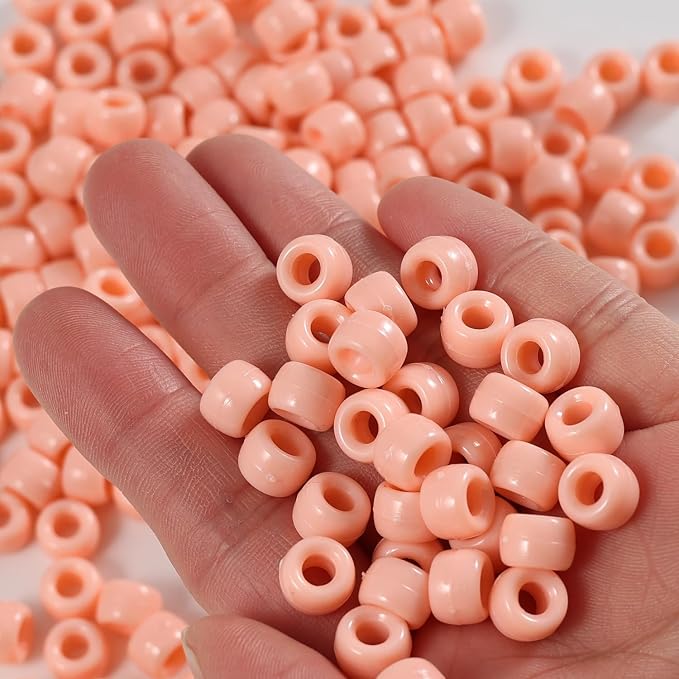 1000 Pcs Acrylic Pony Beads 6x9mm Bulk - Image 3