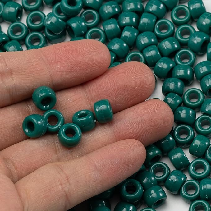 1000 Pcs Acrylic Pony Beads 6x9mm Bulk - Image 3