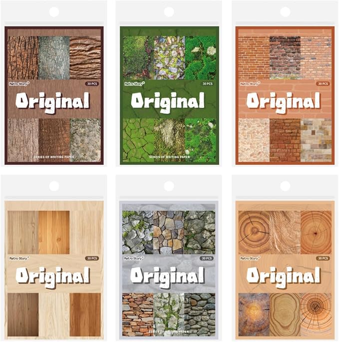 180 Sheets Aesthetic Scrapbook Paper Kit, 4x5.5 Vintage Nature Ephemera by Unknown