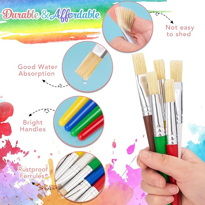 Paint Brushes for Kids, Washable Paint - Image 3