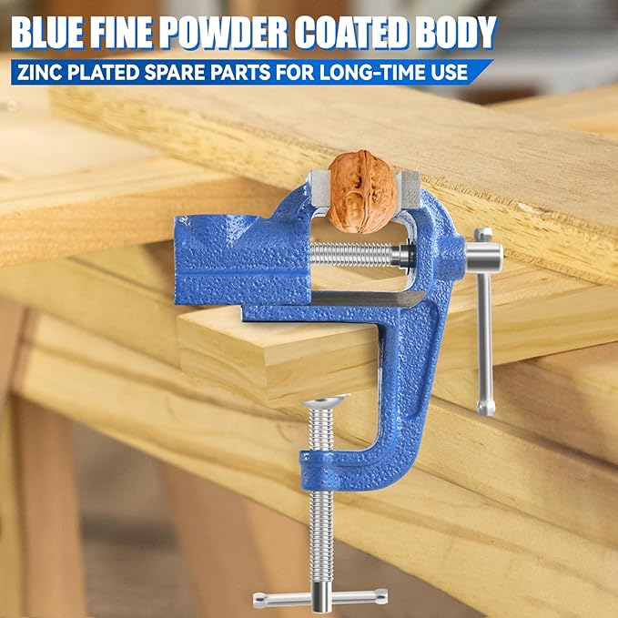 Mini Table Clamp, Small Bench Vise, Upgraded cast steel manufacturing Jewelers - Image 2