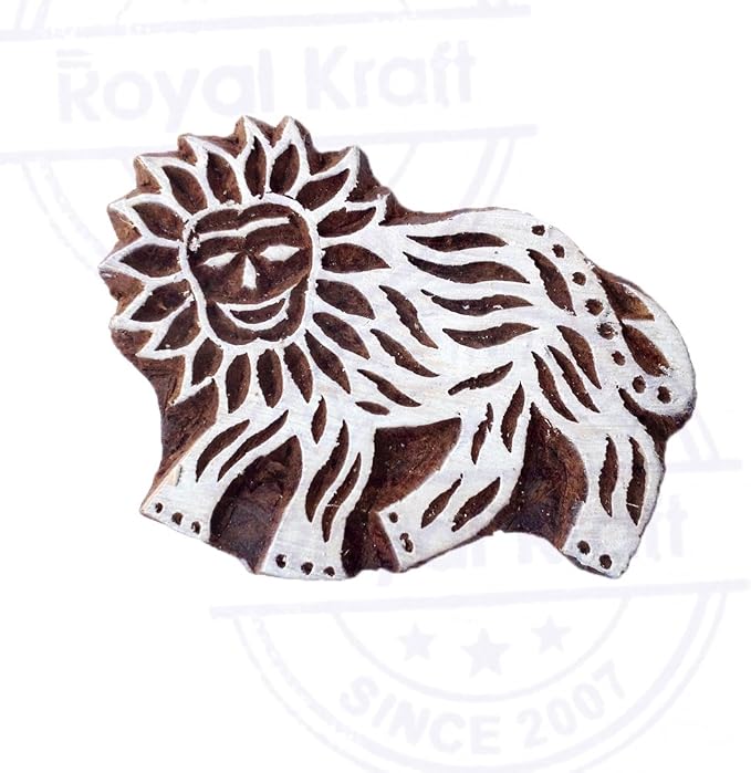 Royal Kraft Wooden Stamps DIY Fabric, Henna Printing Blocks THDtag045 - Image 3