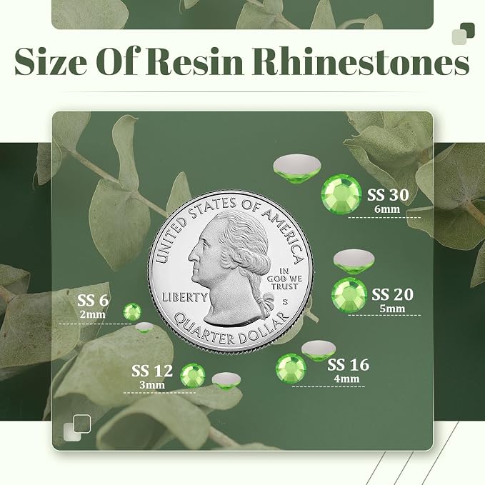 1500PCS 6mm Resin Rhinestones Bulk - Image 3