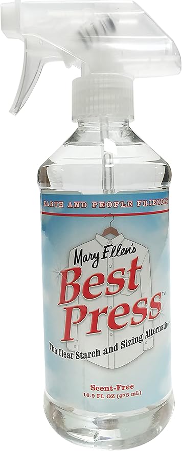 Mary Ellen's Best Press Clear Starch Alternative 16.9oz, Scent-Free, Model by Mary+Ellen+Products