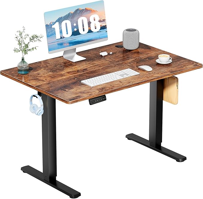 DUMOS 40 Inch Electric Standing Desk Height Adjustable, Sit to Stand Up by DumosLifestyle