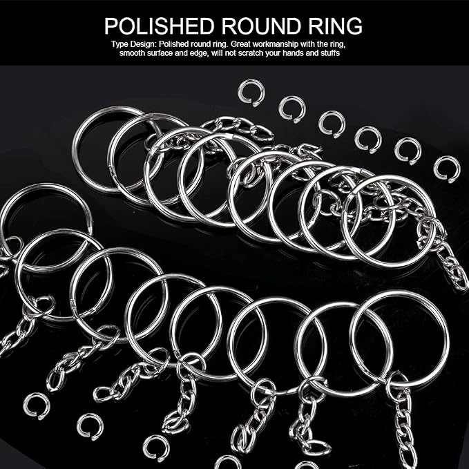 Teenitor Key Chain Rings Keychain Rings, Keyring 25mm - Image 3