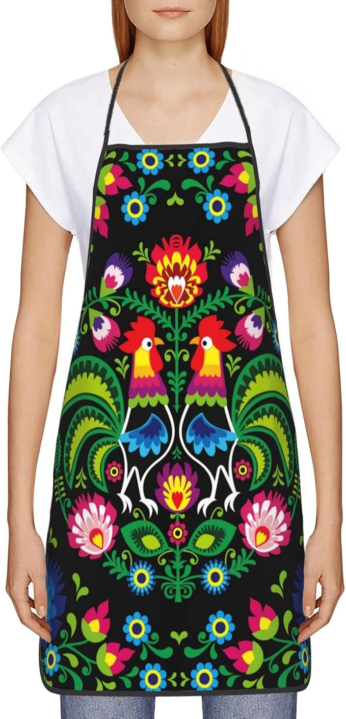 Apron Cooking Chef Work Shop Women Men Baking Decorations Painting Bbq Grilling - Image 3
