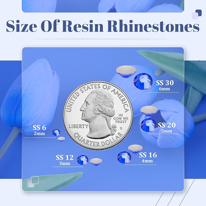 8000PCS 3mm Resin Rhinestones Bulk - Image 3