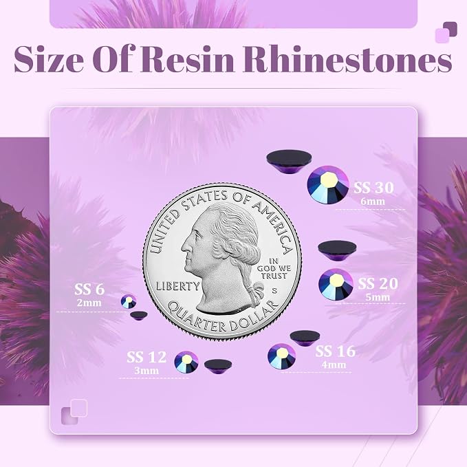 6000PCS 4mm Resin Jelly Rhinestones in Bulk, Bedazzling Flatback Crystals - Image 3
