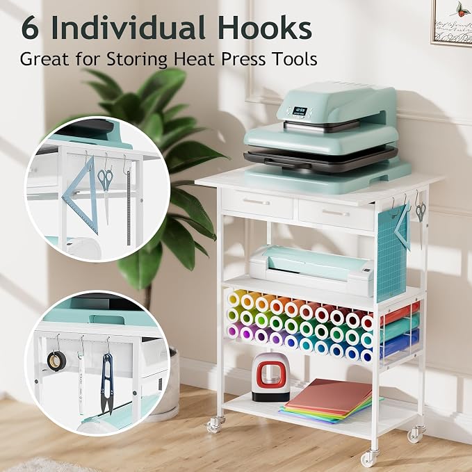 Homsorout Movable Heat Press Table - Image 7